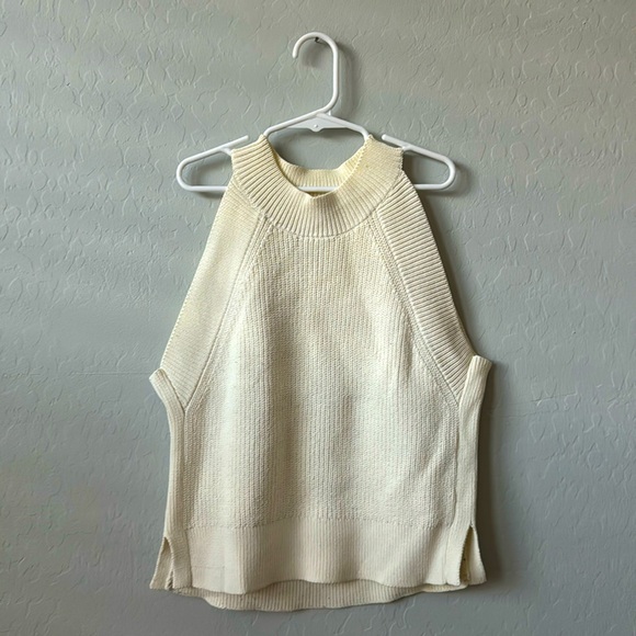 Wilfred Aritzia Sleeveless Sweater High Neck Crop Size Small - Picture 1 of 6